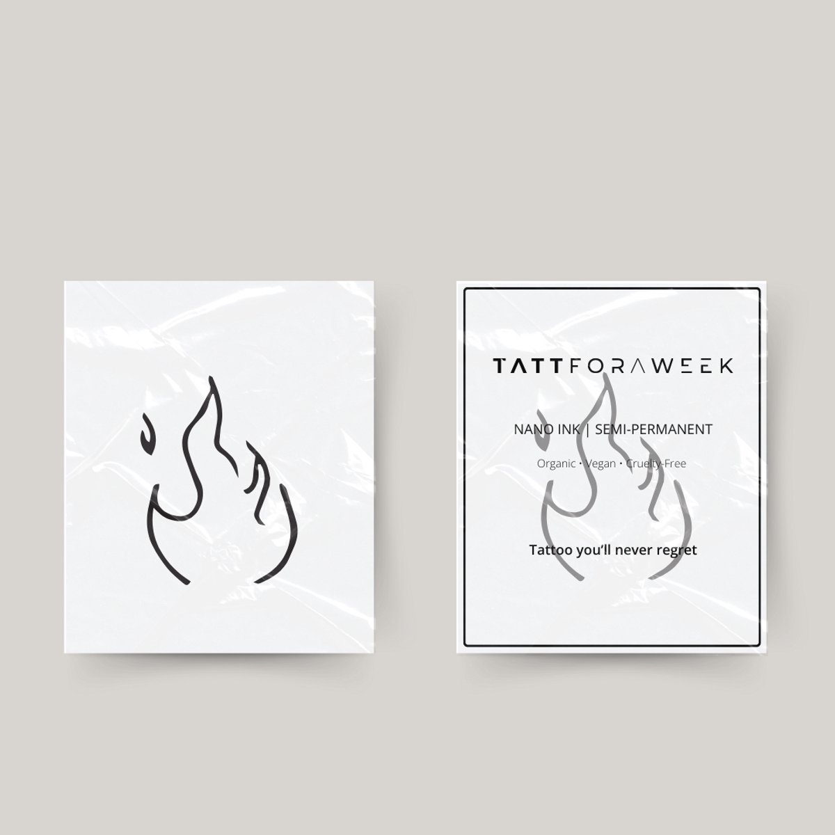 Tijdelijke tattoo fire | Neptattoo volwassenen | Tijdelijke tattoo voor volwassenen | Temporary tattoo | Plaktattoos voor volwassenen | Neptattoos | Probeer zorgeloos een tattoo | tattforaweek
